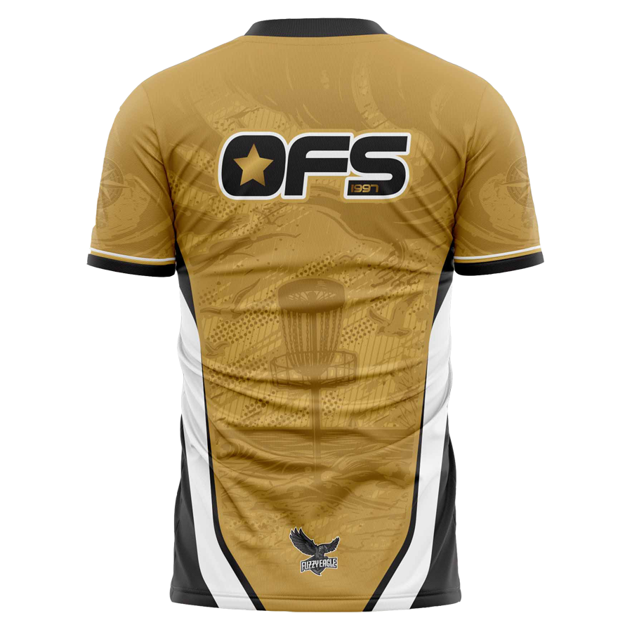 Disc Golf Shirt - Crewneck Gold