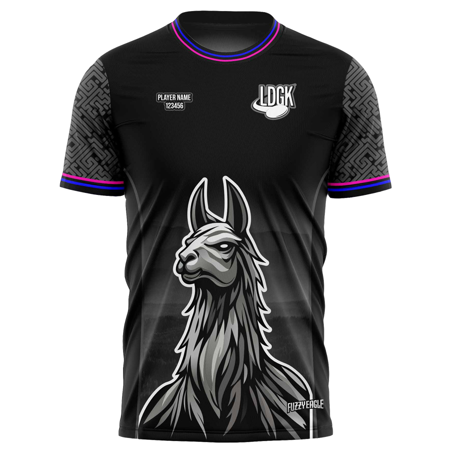 Disc Golf Shirt - Crewneck (Llama)
