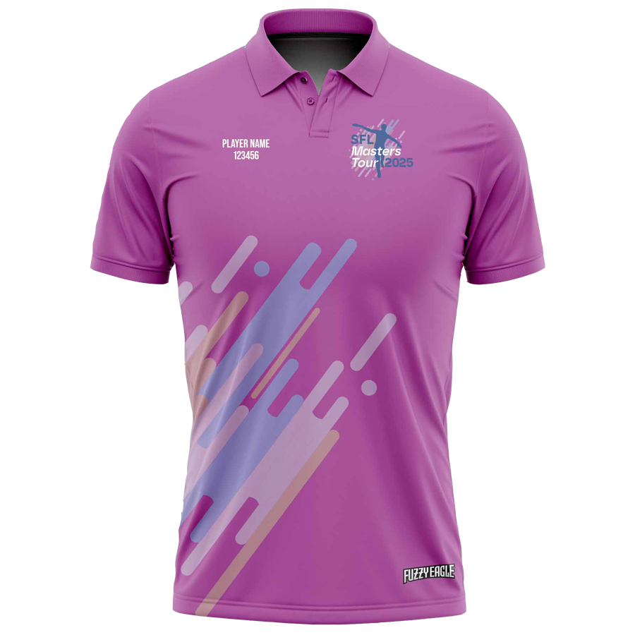 SFL Masters Tour 2025 Polo Purple – Fuzzy Eagle Clothing