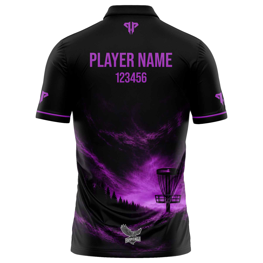 Disc Golf Shirt - Polo Purple Storm