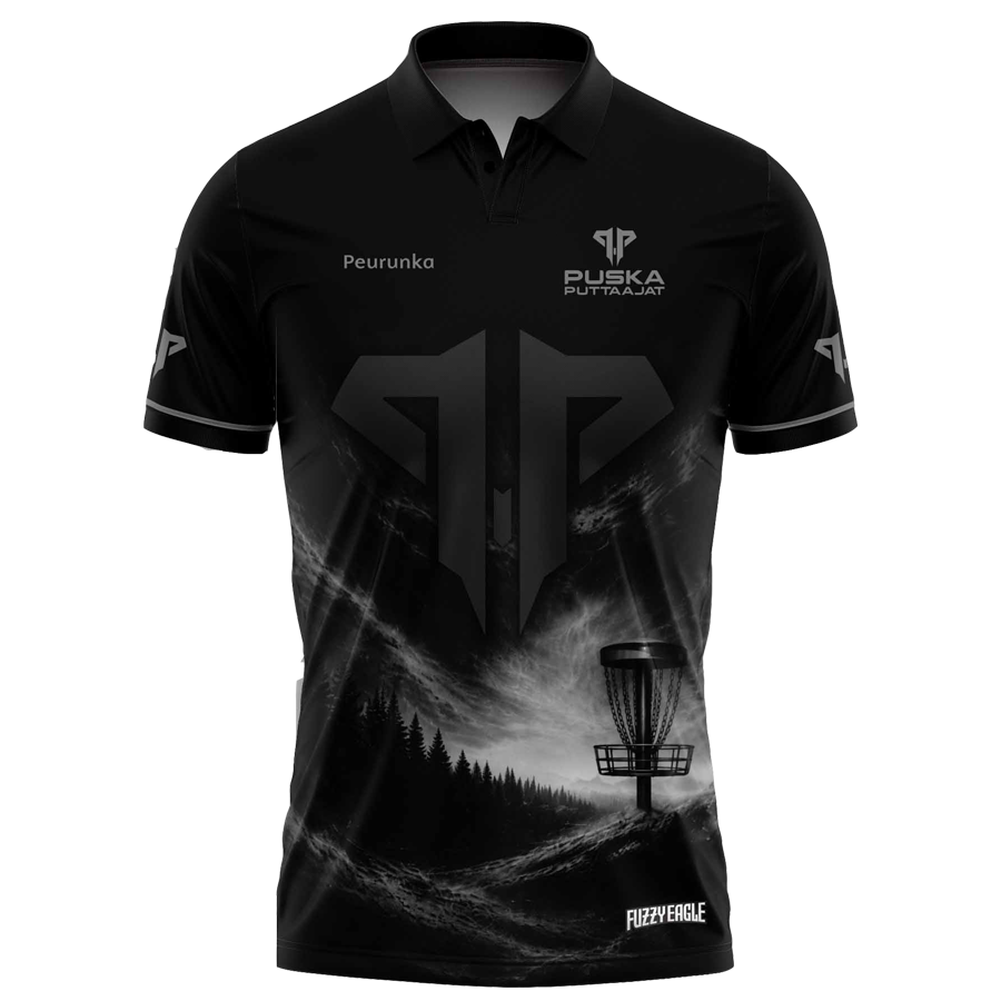 Disc Golf Shirt - Polo Phantom Black