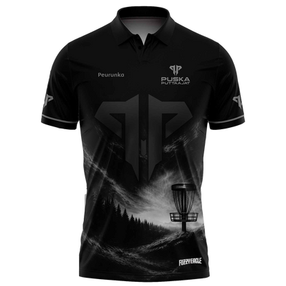 Disc Golf Shirt - Polo Phantom Black