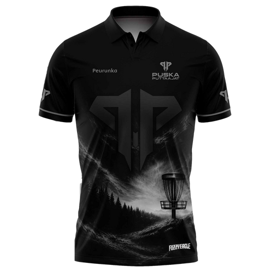 Disc Golf Shirt - Polo Phantom Black