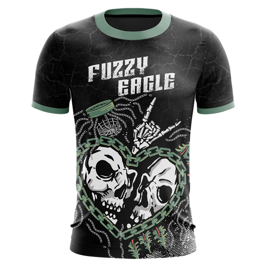 Fuzzy Eagle - Chain Heart Skull