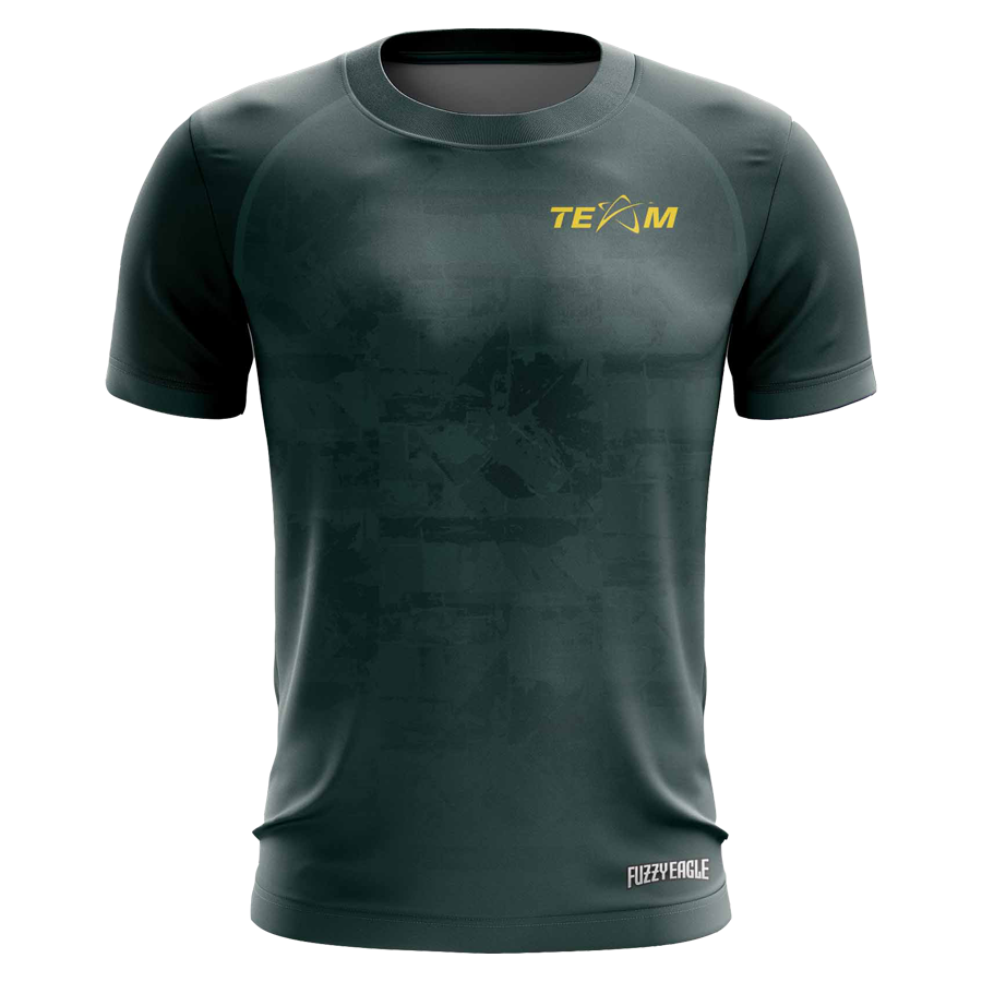 Disc Golf Shirt - Crewneck Dark Green