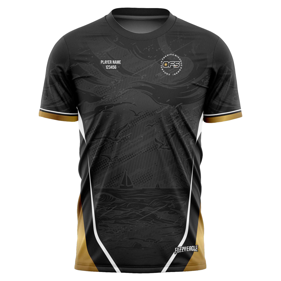 Disc Golf Shirt - Crewneck Black
