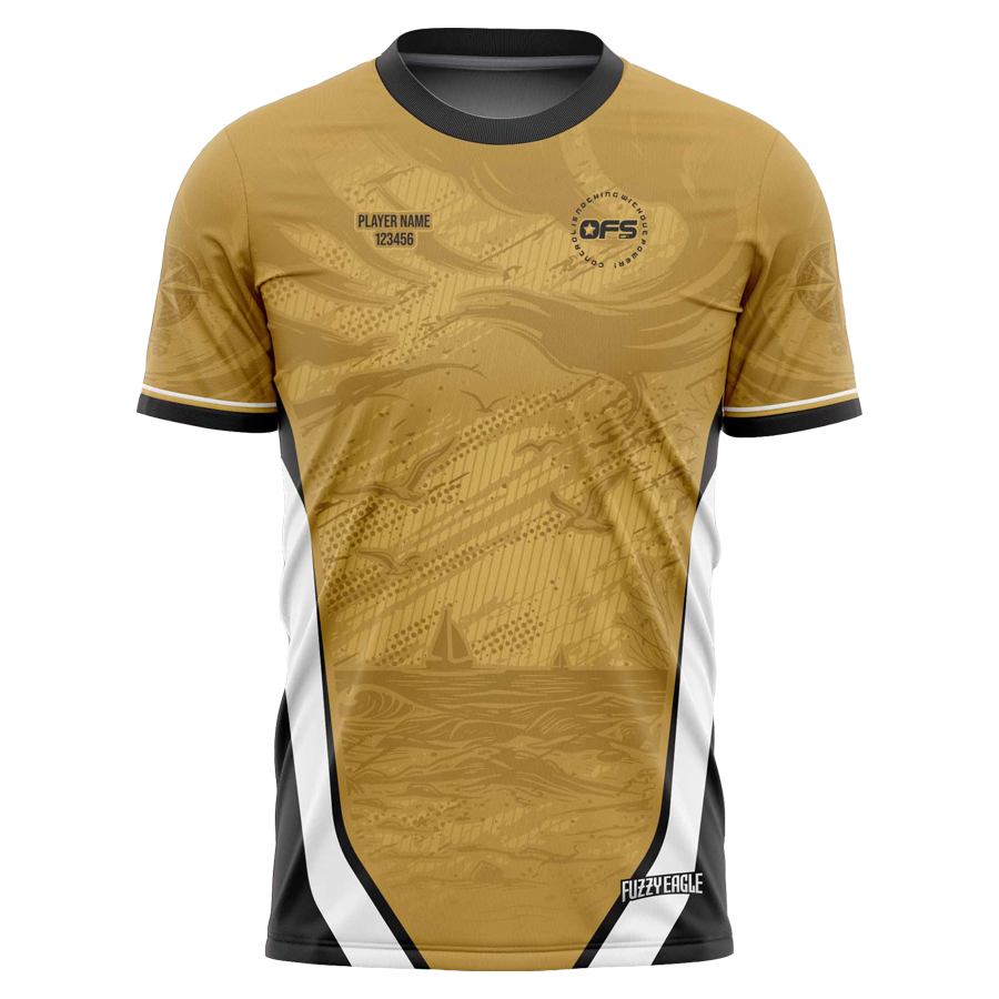 Disc Golf Shirt - Crewneck Gold