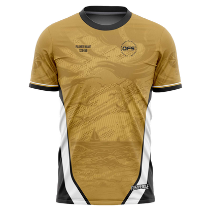 Disc Golf Shirt - Crewneck Gold