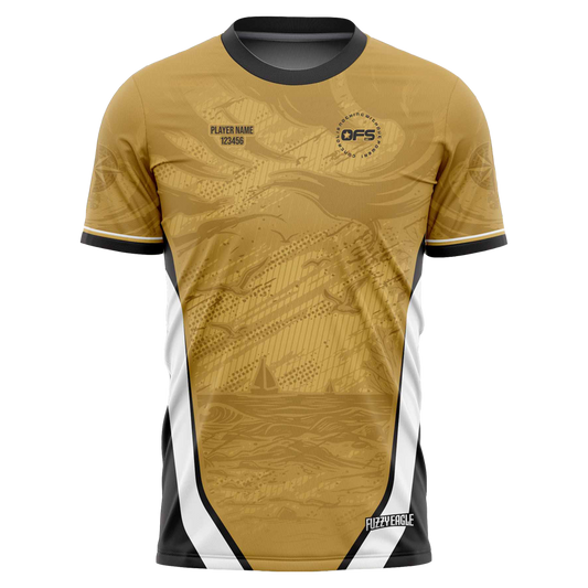 Disc Golf Shirt - Crewneck Gold