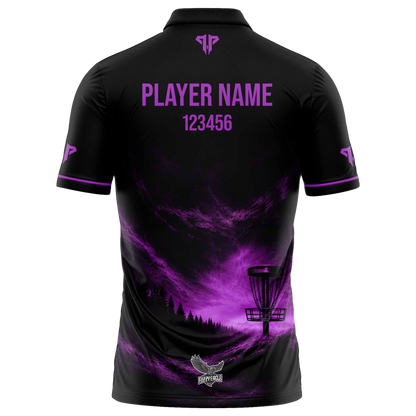 Disc Golf Shirt - Polo Purple Storm