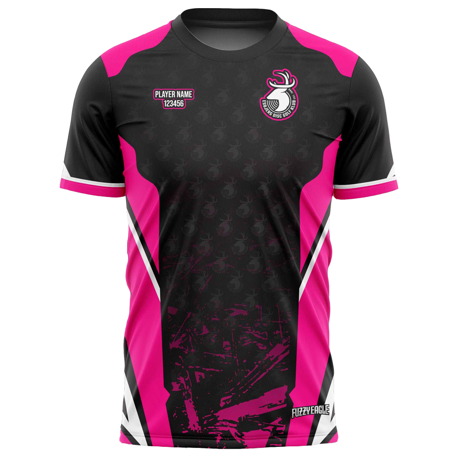 Disc Golf Shirt - Crewneck Pink