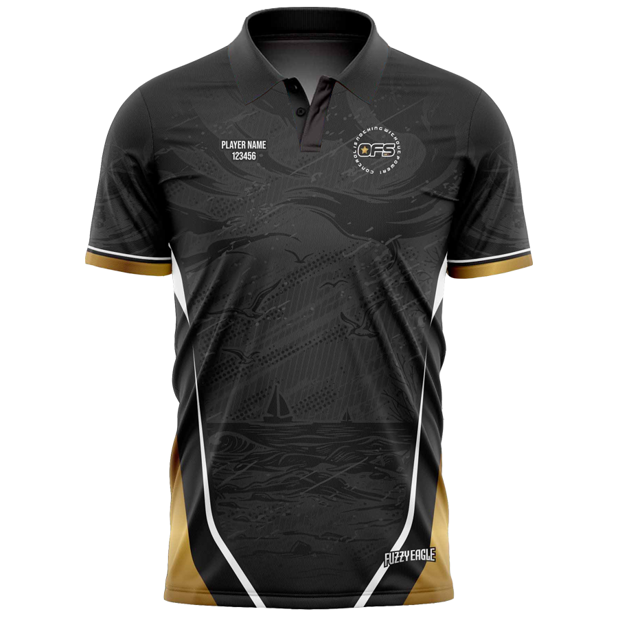 Disc Golf Shirt - Polo Black