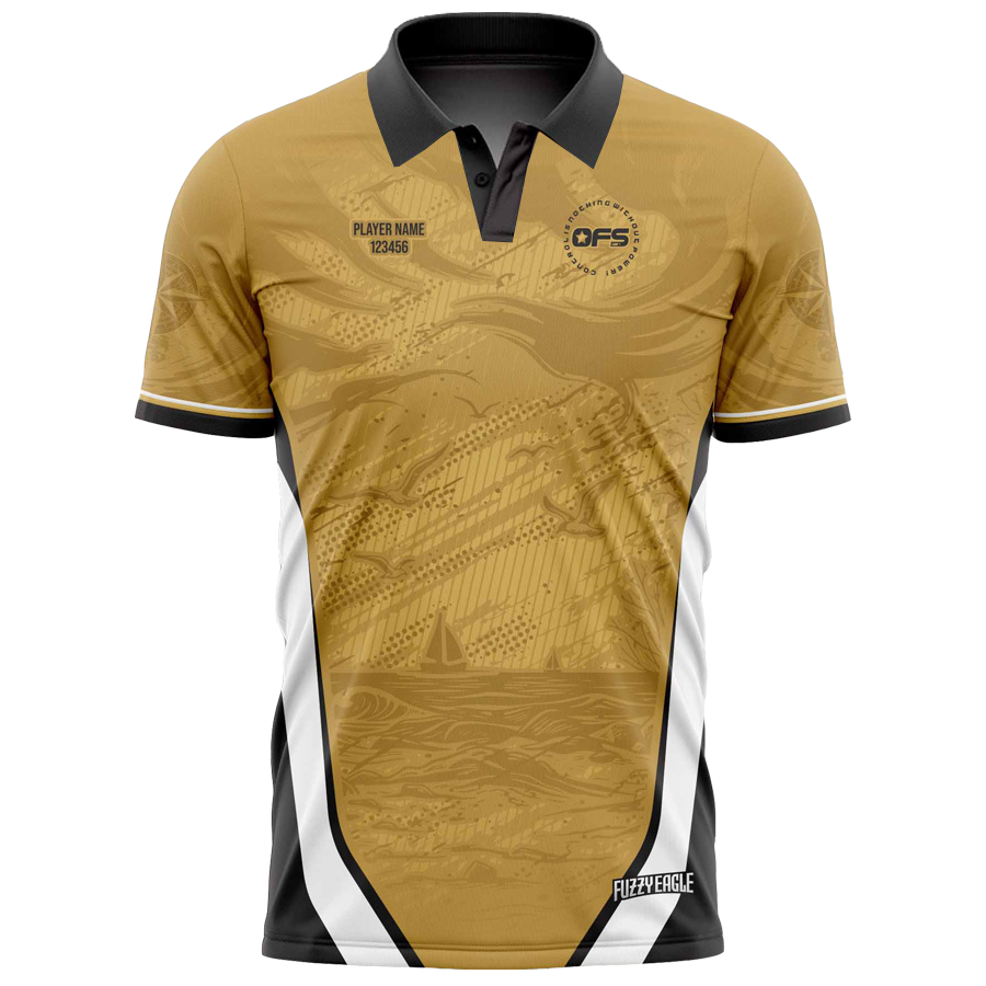 Disc Golf Shirt - Polo Gold