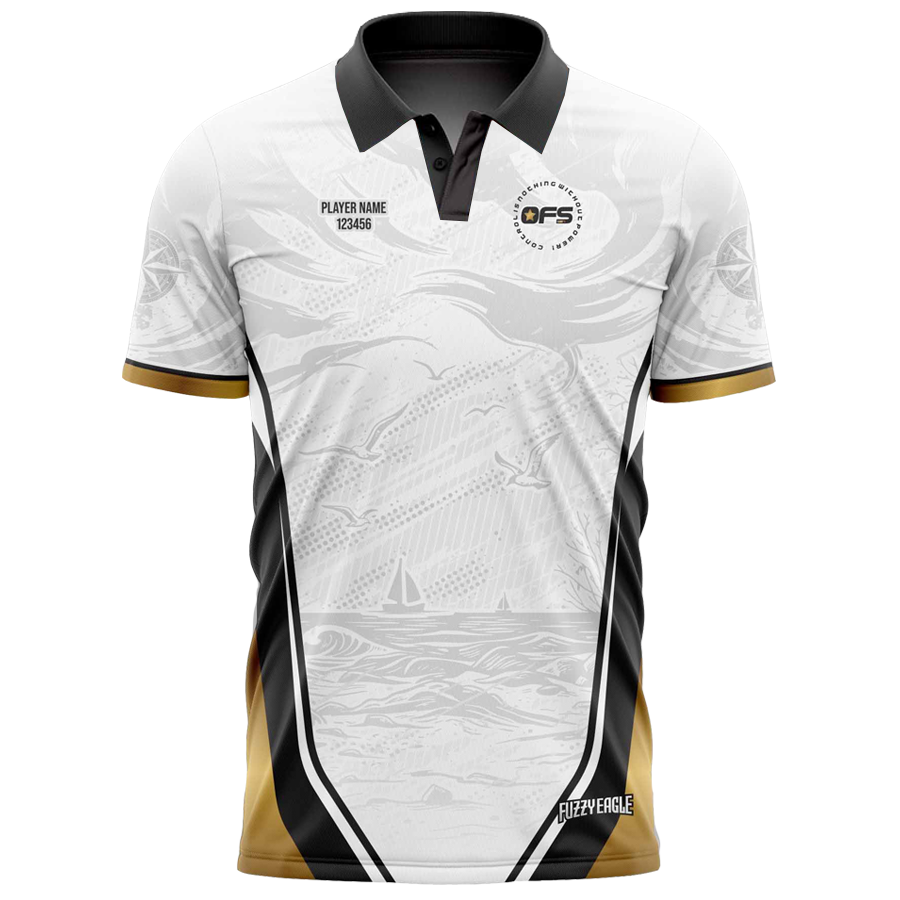 Disc Golf Shirt - Polo White