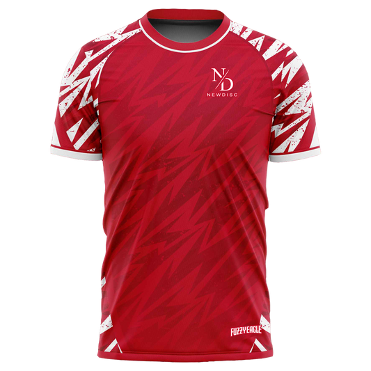 Disc Golf Shirt - Crewneck Red