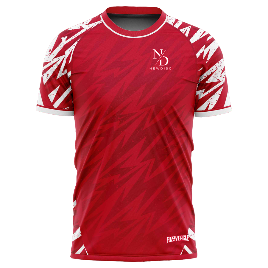 Disc Golf Shirt - Crewneck Red