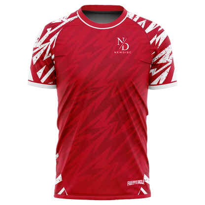 Disc Golf Shirt - Crewneck Red