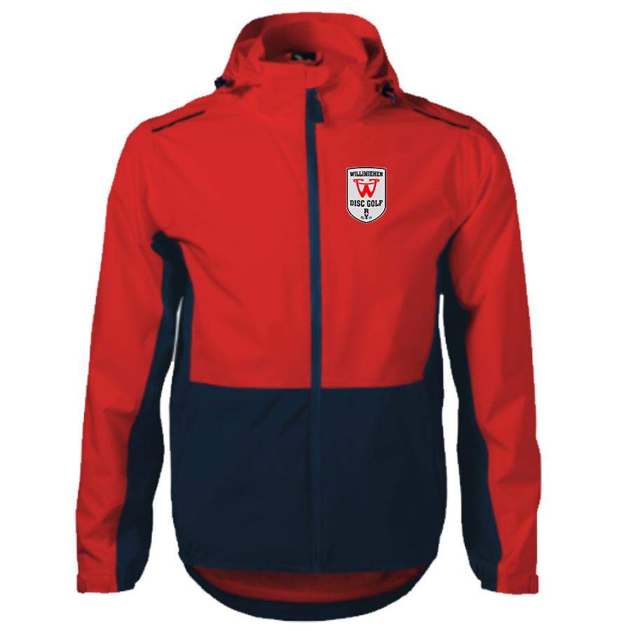 Disc Golf Jacket - Windproof Rainbow Red