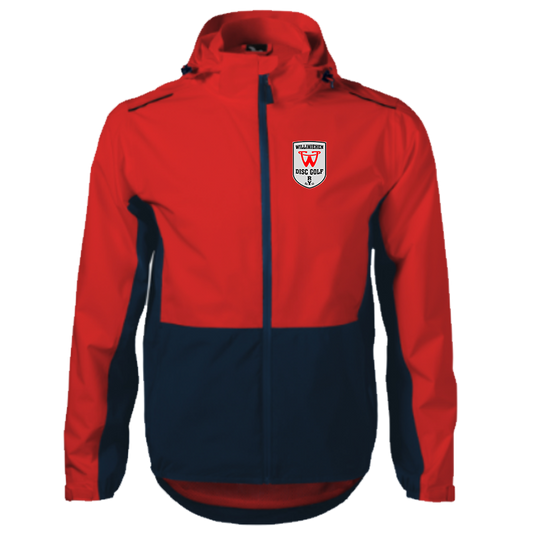 Disc Golf Jacket - Windproof Rainbow Red